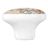 Deurknoppen - William Morris Design Keramische Knop (Zijkant)