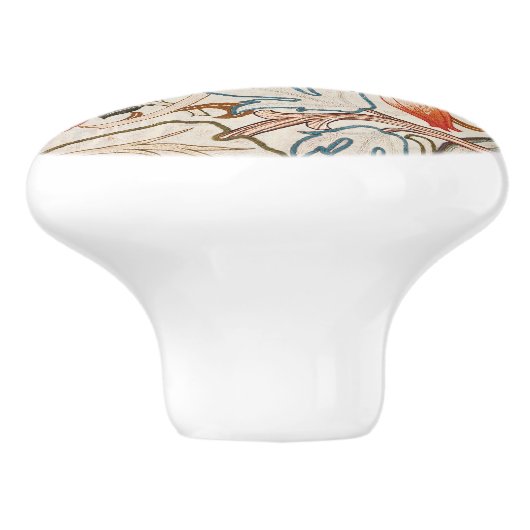 Deurknoppen - William Morris Design Keramische Knop (Zijkant)