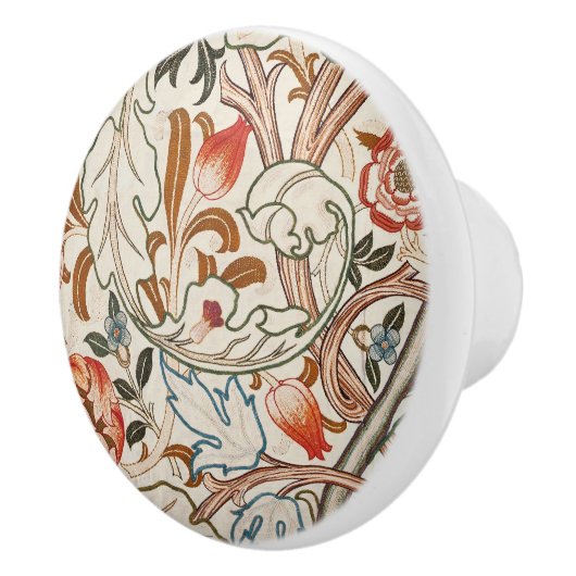 Deurknoppen - William Morris Design Keramische Knop (Rechts)