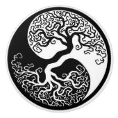 deurknoppen: Yin yang Keramische Knop (Voorkant)