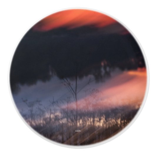 deurkruk, abstracte foto keramische knop (Voorkant)