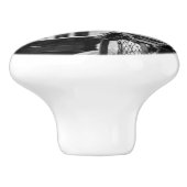 Deurkruk, foto boot van visserij keramische knop (Zijkant)