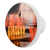 Deurkruk, foto, silhouet man keramische knop (Rechts)