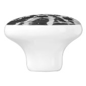 Deurkruk, foto van strand keramische knop (Zijkant)