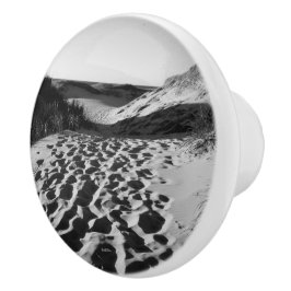 Deurkruk, foto van strand keramische knop