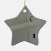 deurkruk keramisch ornament (Voorkant)