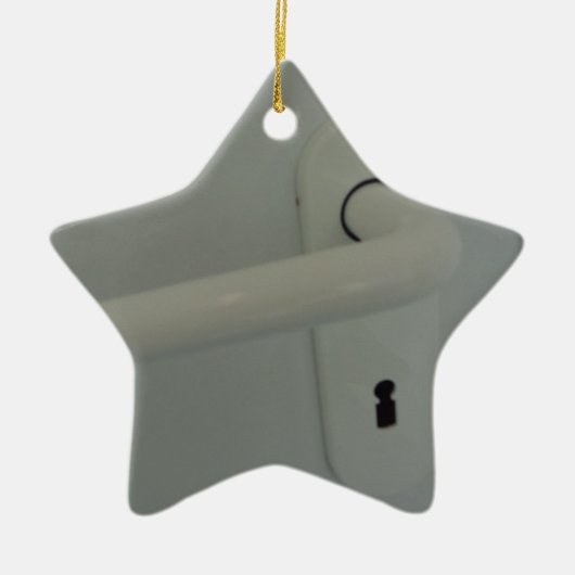 deurkruk keramisch ornament (Voorkant)