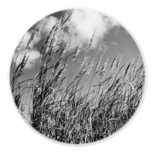 Deurkruk, korenveld keramische knop (Voorkant)