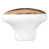 Deurkruk, strandfoto en kaap keramische knop (Zijkant)