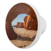 Deurkruk, strandfoto en kaap keramische knop (Rechts)