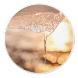 deurkruk, zon door het ijs keramische knop