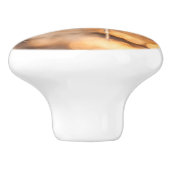 deurkruk, zon door het ijs keramische knop (Zijkant)