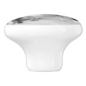 deurkruk, zwart-wit abstracte foto keramische knop (Zijkant)