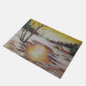 Deurmat Ann Hayes Schilderij Winter Scène (Schuin)