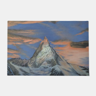 Deurmat - "De Matterhorn bij zonsondergang"