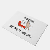 Deurmat, flauwvallende geit deurmat (Schuin)