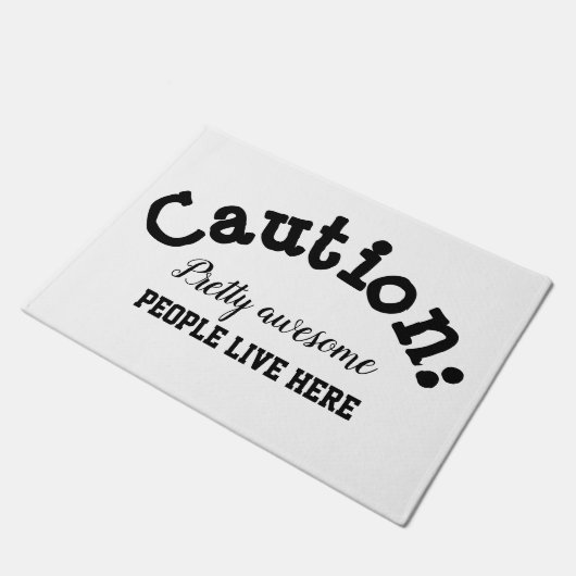 Deurmat - geweldige mensen (Schuin)