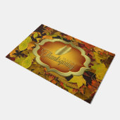 Deurmat - Herfst Happy Thanksgiving (Schuin)