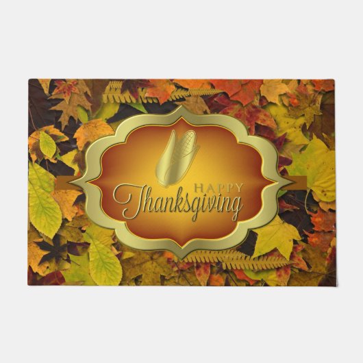 Deurmat - Herfst Happy Thanksgiving (Voorkant)