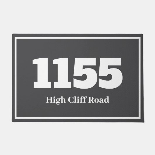 Deurmat-Huis Flat Appartement of Werkplek Grijs Deurmat (Voorkant)