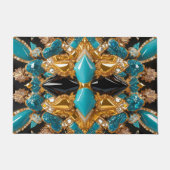 Deurmat met Bahamas Kleuren ontwerp (Voorkant)