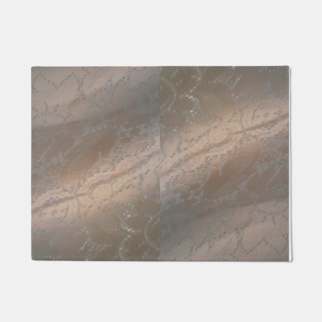 Deurmat met Beige Swirl Design (Voorkant)