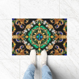Deurmat met Braziliaans Kleuren ontwerp