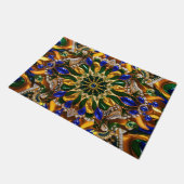 Deurmat met Brazilië Kleuren ontwerp (Schuin)