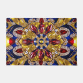 Deurmat met Colombiaanse kleuren ontwerp (Voorkant)