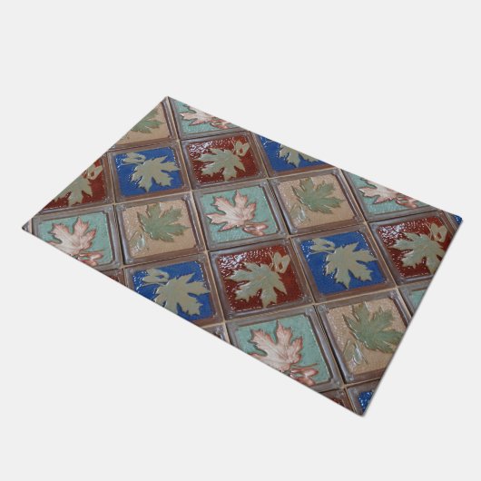 Deurmat met Craftsman Maple-bladeren (Schuin)