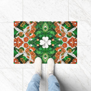 Deurmat met Iers Kleuren ontwerp