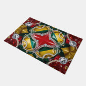 Deurmat met Los Angeles Kleuren ontwerp (Schuin)