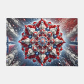 Deurmat met Noors Kleuren ontwerp (Voorkant)