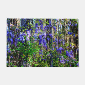 Deurmat met ontwerp van de Wisteria