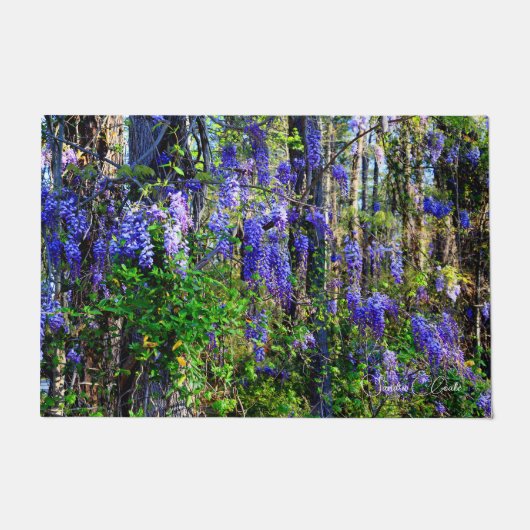 Deurmat met ontwerp van de Wisteria (Voorkant)