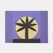 Deurmat met palm en volle maan (Voorkant)
