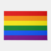 Deurmat met Rainbow Pride Vlag van LGBT (Voorkant)