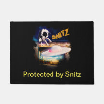 deurmat met Snitz van Bob's Saucer Repair