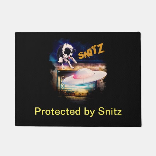 deurmat met Snitz van Bob's Saucer Repair (Voorkant)