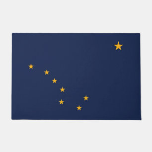 Deurmat met vlag van Alaska, Verenigde Staten
