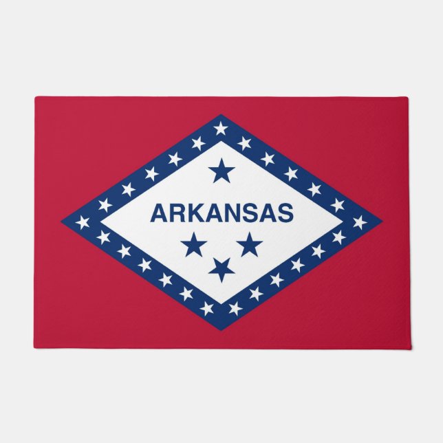 Deurmat met vlag van Arkansas State, Verenigde Sta (Voorkant)