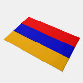 Deurmat met vlag van Armenië (Schuin)