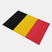 Deurmat met vlag van België (Schuin)