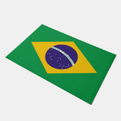 Deurmat met vlag van Brazilië (Schuin)