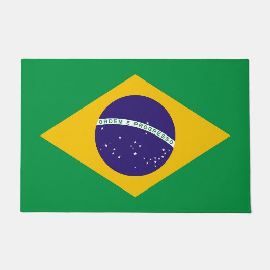 Deurmat met vlag van Brazilië (Voorkant)