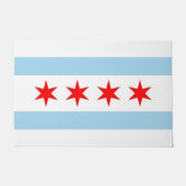 Deurmat met vlag van Chicago, Illinois (Voorkant)