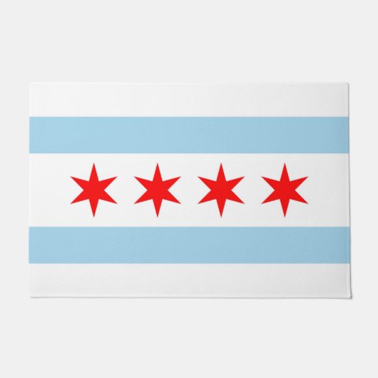 Deurmat met vlag van Chicago, Illinois (Voorkant)