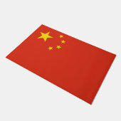 Deurmat met vlag van China (Schuin)