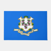 Deurmat met vlag van Connecticut State, Verenigde (Voorkant)