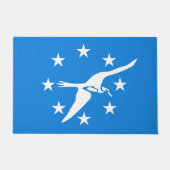 Deurmat met vlag van Corpus Christi City (Voorkant)